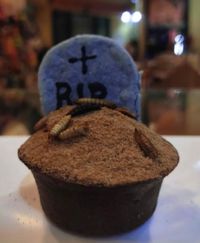 Cupcake temático de Halloween