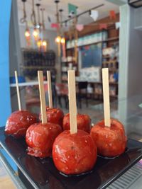 Maçã do amor artesanal